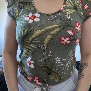 Flower crop top